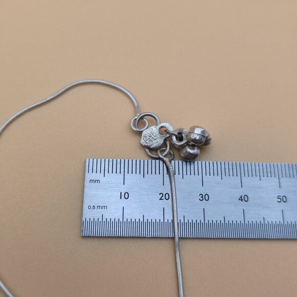 10.5 Inch Sterling Silver Bell Charms Chain Ankle Bracelet A5013 - Picture 5 of 6